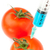 Syringe pricking a tomato against a white background stock photo © wavebreak_media