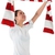 足球 · 風扇 · 紅色 · 白 · 圍巾 - 商業照片 © wavebreak_media
