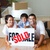 Happy family lying on the floor after buying house stock photo © wavebreak_media