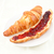 Croissant · weiß · Hintergrund · rot · Frühstück · essen - stock foto © wavebreak_media