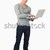 Man holding a tablet computer against a white background stock photo © wavebreak_media