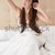 despairing goodlooking woman sitting in bed looking into camera in bedroom stock photo © wavebreak_media