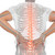 Digital composite of highlighted spine of man with back pain stock photo © wavebreak_media