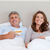 Mature couple eating cereals in bed stock photo © wavebreak_media