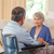Senior couple talking in the living room at home stock photo © wavebreak_media