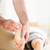 Man massaging a woman's feet in a room stock photo © wavebreak_media