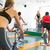 Spin class working out with motivational instructor stock photo © wavebreak_media