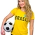 Pretty football fan in brasil tshirt stock photo © wavebreak_media