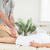 A masseur massages a woman's leg  stock photo © wavebreak_media