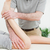 Close-up of a men stretching the leg of a woman in a room stock photo © wavebreak_media