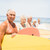 Senior friends holding surfboard stock photo © wavebreak_media
