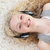 muchacha · adolescente · escuchar · música · piso · estudiante · educación · adolescente - foto stock © wavebreak_media