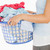 mulher · cesta · completo · lavanderia · branco - foto stock © wavebreak_media