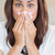 Brunette with runny nose at home stock photo © wavebreak_media