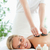 Blonde woman experiencing a stone therapy in a wellness center stock photo © wavebreak_media