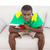 Upset brazilian football fan sitting on couch stock photo © wavebreak_media