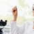 Beautiful science student holding a microscope slide in a laboratory stock photo © wavebreak_media