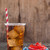 Decorated cupcake and cold drink with 4th july theme stock photo © wavebreak_media