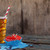 Decorated cupcake and cold drink with 4th july theme stock photo © wavebreak_media