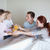 Children surprising their parents with breakfast in bed stock photo © wavebreak_media