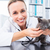 dierenarts · onderzoeken · kitten · stethoscoop · portret · vrouwelijke - stockfoto © wavebreak_media