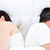 Upset couple sleeping in their bed separately after a row stock photo © wavebreak_media
