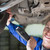 Portrait of mechanic examining tire stock photo © wavebreak_media