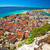 Town of Omis coast and rooftops panoramic view stock photo © xbrchx