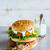 egészséges · hamburger · frissen · vegan · sárgarépa · teljes · kiőrlésű - stock fotó © YuliyaGontar