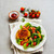 caseiro · vegan · delicioso · servido · tomates · alface - foto stock © YuliyaGontar