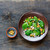 Salad with spinach leaves stock photo © YuliyaGontar