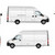 Cargo van vector illustration blank on white. City commercial mi stock photo © YuriSchmidt
