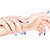 ręce · niebieski · manicure · francuski · zawodowych · francuski · paznokcie - zdjęcia stock © zastavkin