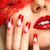 akryl · paznokcie · manicure · kobieta · twarz - zdjęcia stock © zastavkin