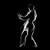 fractal · portret · karate · meisje · silhouet · mooie - stockfoto © zastavkin