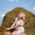 vidéki · lány · széna · portré · gyönyörű · szőke · nő · pózol - stock fotó © zastavkin