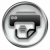 printer icon grey, isolated on white background. stock photo © zeffss