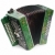 groene · accordeon · geïsoleerd · witte · bloem · metaal - stockfoto © zeffss