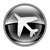 Airplane icon black, isolated on white background. stock photo © zeffss