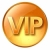 VIP icon yellow, isolated on white background. stock photo © zeffss
