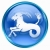 Capricorn zodiac button, isolated on white background. stock photo © zeffss