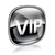 VIP icon black glass, isolated on white background. stock photo © zeffss