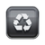 Recycling symbol glossy icon grey, isolated on white background stock photo © zeffss