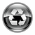 Recycling symbol icon black, isolated on white background. stock photo © zeffss