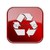 Recycling symbol icon red, isolated on white background stock photo © zeffss
