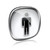 men icon grey glass, isolated on white background. stock photo © zeffss