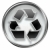 ecology symbol icon grey, isolated on white background. stock photo © zeffss