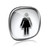 woman icon grey glass, isolated on white background. stock photo © zeffss