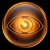 eye icon golden, isolated on black background. stock photo © zeffss