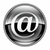 email symbol black, isolated on white background stock photo © zeffss